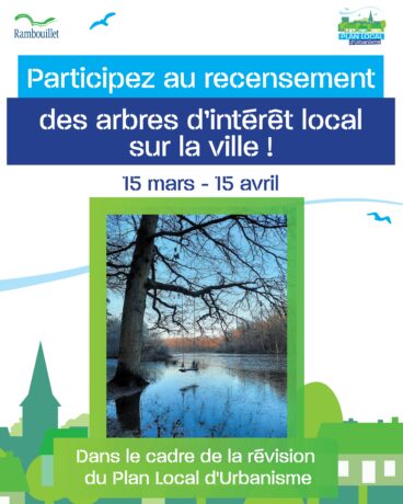 Affiche du recensement participatif des arbres